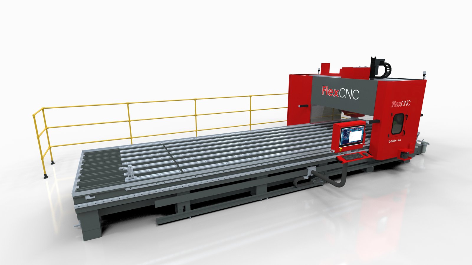 FlexCNC G-Series gantry mill with 20-foot bed