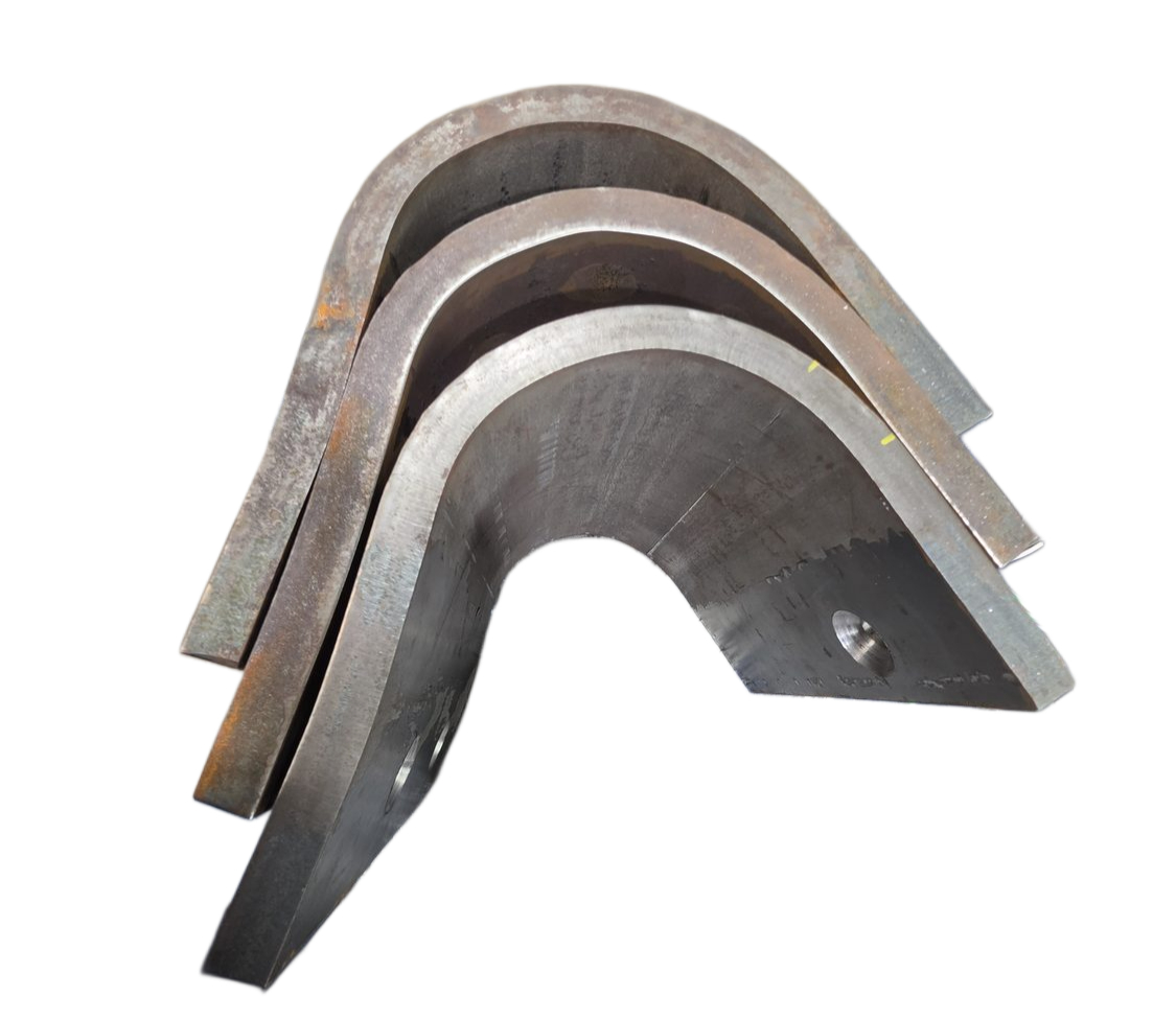 Press brake-formed curved steel channel sections