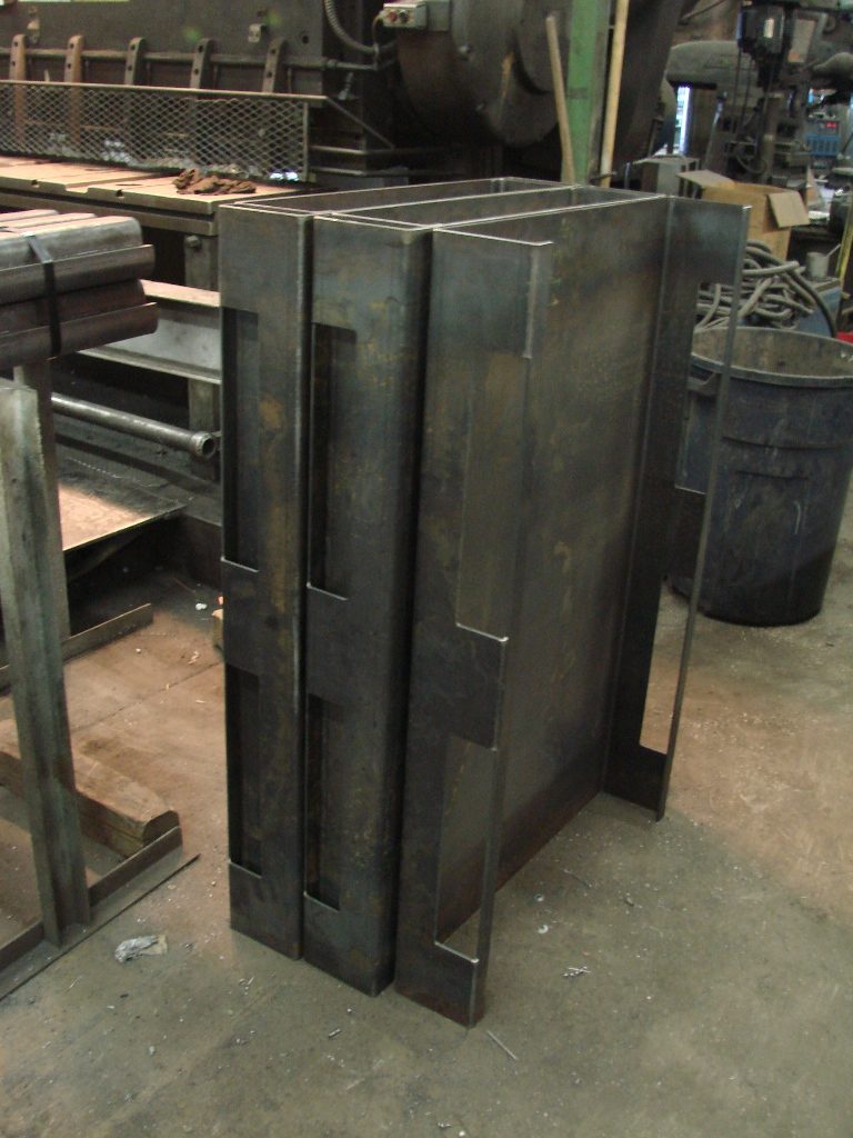 Custom fabricated steel enclosure