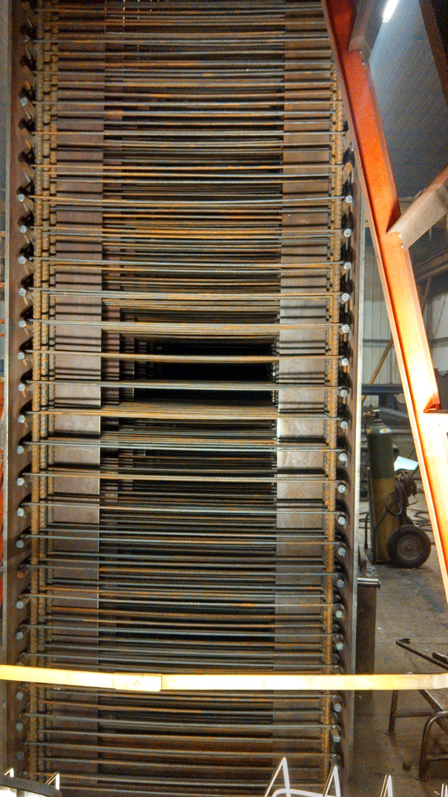 Fabricated steel louver panels